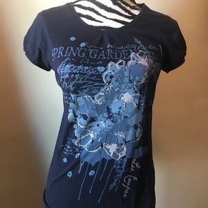 Lee Cooper blue Spring Garden t-shirt size medium